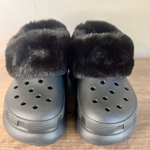 CROCS Furever Crush Womens Black Clog Size 10 or 8 #B1881 main image 10